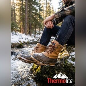 Thermo Lite Men's Waterproof Outdoor Boots Size 10